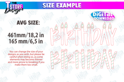 Happy Birthday Garland Laser Cut Bundle, Birthday Banner SVG Product Image 2