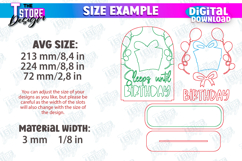 Birthday Countdown Calendar Laser Cut,Perpetual Calendar SVG Product Image 2