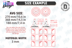 Wooden Ferris Wheel Photo Frames Laser Cut Bundle|Home Decor Product Image 2