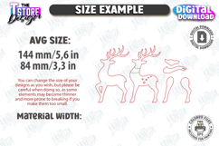 Reindeer Stands Décor Laser Cut Bundle|Christmas Decorations Product Image 3
