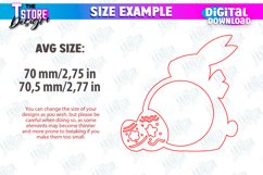 Easter Napkin Rings Laser Cut Bundle, Easter Table Decor SVG Product Image 2