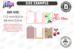 Valentine&#039;s Day Gift Tags Laser Cut Bundle|Gift Card Holders Product Image 2