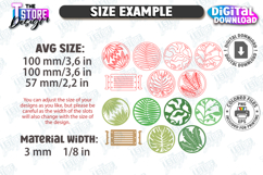 Modern Art Coasters Laser Cut Bundle|Drink Coasters SVG| CNC Product Image 2