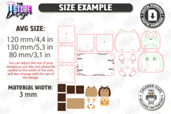 Swing Planter Laser Cut Bundle|Wooden Animal Planter Holders Product Image 3