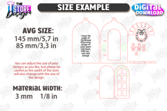 3D Christmas Doors Greeting Cards Laser Cut Bundle Product Image 2