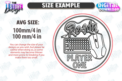 Gamer Coasters Laser Cut Bundle, Funny Gaming Quotes SVG Product Image 2