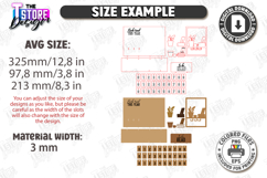 Books Read Trackers Laser Cut Bundle|Bookshelf Decor|Library Product Image 2