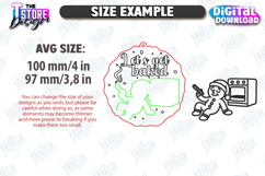 Sarcastic Christmas Ornaments Laser Cut Bundle, Funny Decor Product Image 2