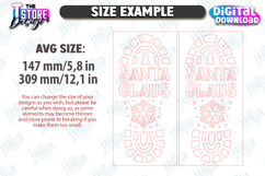 Santa Footprints Stencils Laser Cut Bundle,Christmas Stencil Product Image 2