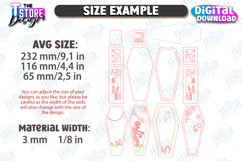 Halloween Lantern Coffin Laser Cut Bundle, Candle Holders Product Image 2