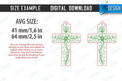 Christian Cross Earrings Laser Cut Bundle | Pendant Earrings Product Image 2