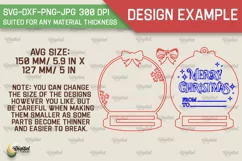 Christmas Money Card Laser Cut. Xmas Money Holder SVG Design Product Image 2