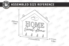 Wall Key Holder Laser Cut | Housewarming Gift | Key Hanger Product Image 2