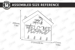 Wall Key Holder Laser Cut | Housewarming Gift | Key Hanger Product Image 2