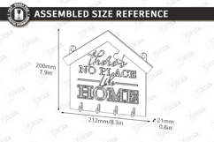 Wall Key Holder Laser Cut Bundle | Housewarming | Key Hanger Product Image 8