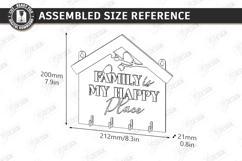 Wall Key Holder Laser Cut Bundle | Housewarming | Key Hanger Product Image 9