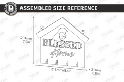 Wall Key Holder Laser Cut Bundle | Housewarming | Key Hanger Product Image 10