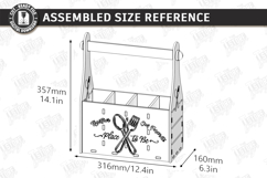 Kitchen Utensil Holders with a Handle Laser Cut Bundle | CNC Product Image 10