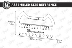 Knitting Needle Gauge &amp; Ruler Laser Cut | Sewing &amp; Craft SVG Product Image 2