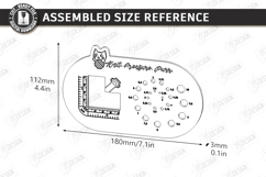 Knitting Needle Gauge &amp; Ruler Laser Cut | Sewing &amp; Craft SVG Product Image 2