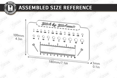 Knitting Needle Gauge &amp; Ruler Laser Cut | Sewing &amp; Craft SVG Product Image 2