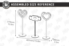 Love Table Stand Laser Cut Kit | Valentines Table Decor SVG Product Image 2