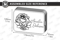 Monogram Jewelry Box with Mirror Laser Cut | Storage Box SVG Product Image 2