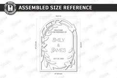 Wedding Welcome Sign Laser Cut | Floral Wedding Laser Decor Product Image 2