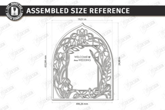 Stained Glass Wedding Welcome Sign Laser Cut Bundle | Floral Product Image 13