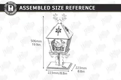 Christmas Flashlight Laser Cut | 3D Christmas Lantern Post Product Image 2
