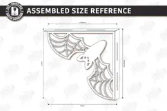Halloween Door Corner Decor Laser Cut | Door Sign | Bat SVG Product Image 2
