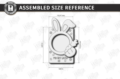 My First Easter Photo Frame Laser Cut | Easter Picture Frame Product Image 2