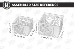 Acrylic Napkin Holder Laser Cut | Modern Napkin Stand SVG Product Image 2