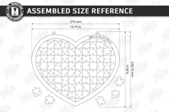Puzzle Sample Laser Cut| Modern Puzzle |Family Activity SVG Product Image 2