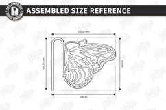 Stained Glass Style Plant Pot Clip Laser Cut | Garden Decor Product Image 2