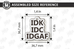 Sarcastic Keychains Laser Cut Bundle | Funny Snarky Keyrings Product Image 13