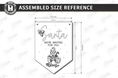 Personalized Santa Please Stop Here Banner Laser Cut | CNC Product Image 2