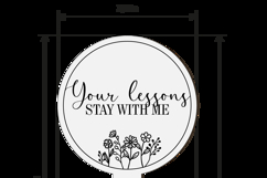 Teacher Appreciation Plant Stake Laser Cut | Flower Pot Sign Product Image 3