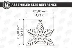 Christmas Hanger Decor Laser Cut | Boho Christmas Ornament Product Image 2