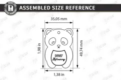 Moving Animal Keychain Laser Cut | Bag Tag | Bag Charm SVG Product Image 2
