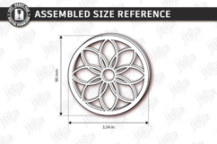 Plant Propagation Lid Laser Cut | Wooden Floral Pattern SVG Product Image 2