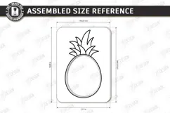 Coloring Game Laser Cut | Kids Laser | 3D Fruits | Pineapple Product Image 2