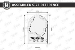 Mother's Day Mini Photo Frame Laser Cut | Floral Magnet SVG Product Image 2