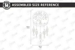 Wooden Wall Decor Laser Cut | Hanging Wall Art | Boho Design Product Image 2
