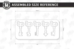 Wooden Key and Lock Puzzle Laser Cut | Montessori Toy | CNC Product Image 2