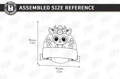 Kids Birthday Souvenir Laser Cut|Cute Animals|Kids Name Tags Product Image 2