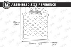 Felt Notes and Photo Organizer Laser Cut | House Wall Board Product Image 3