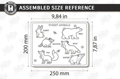 Wooden Kids Puzzle Laser Cut | Kids Laser | Forest Animals Product Image 2