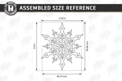 3D Layered Wooden Snowflake Laser Cut | Christmas Ornament Product Image 2