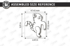 Cute Cat Tea Bag Holder Laser Cut | Tea Bag Clips | Kitchen Product Image 2